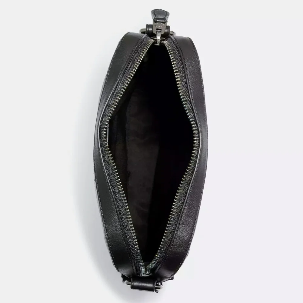 Coach Crossbody Black & Gray Flight Messenger Bag